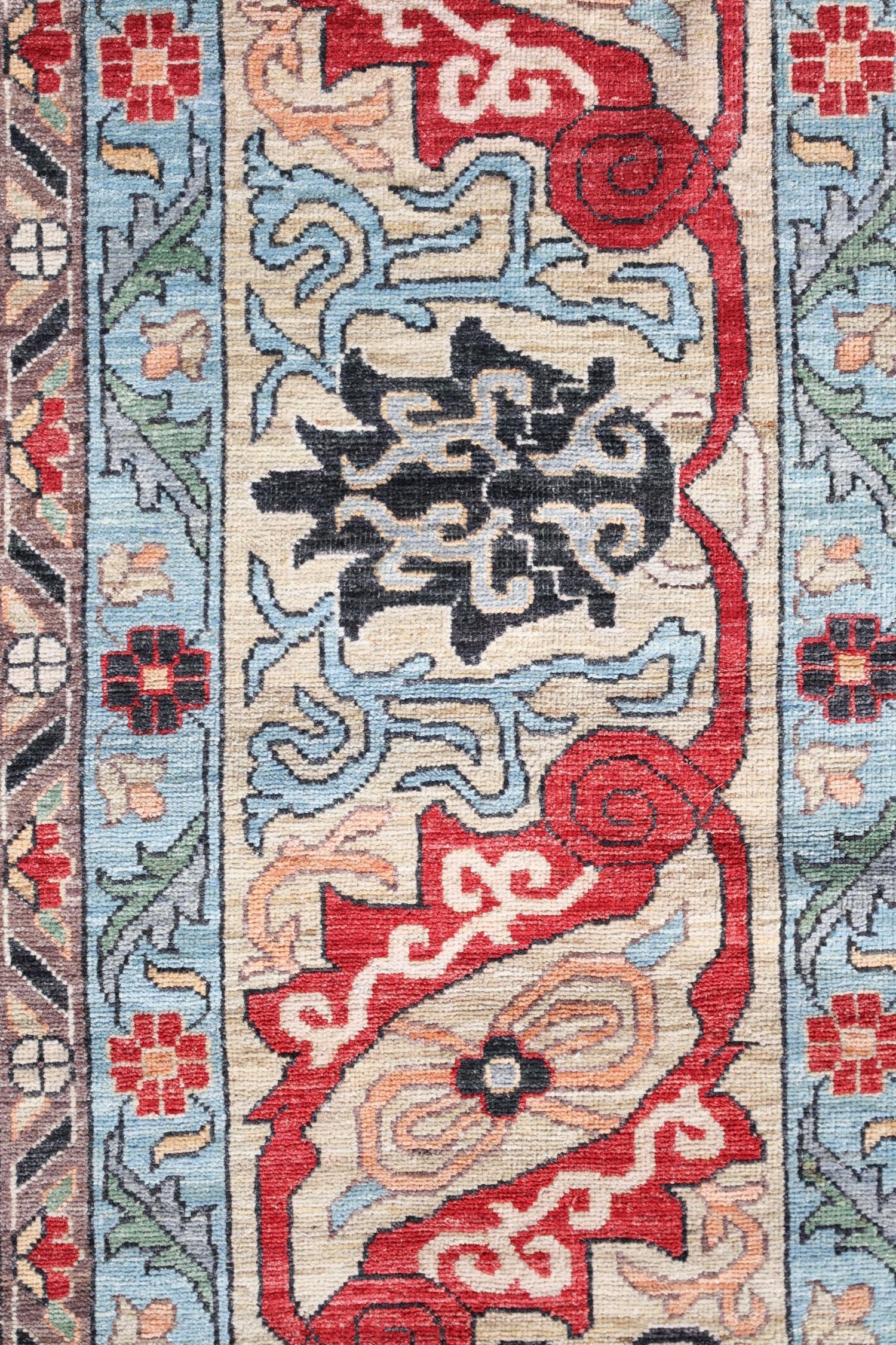 Arabesque Handwoven Tribal Rug, J74817