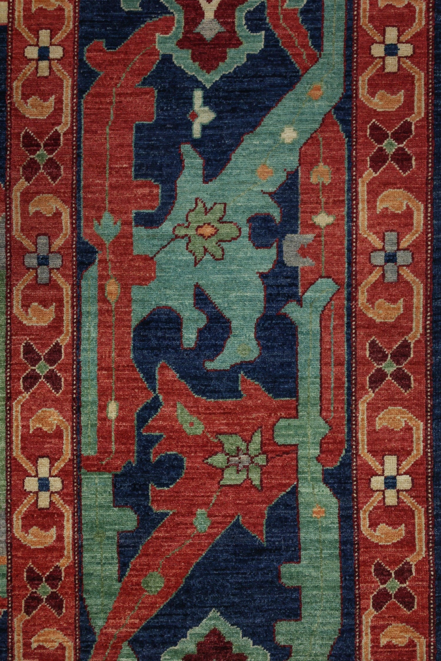 Arabesque Handwoven Tribal Rug, J74895