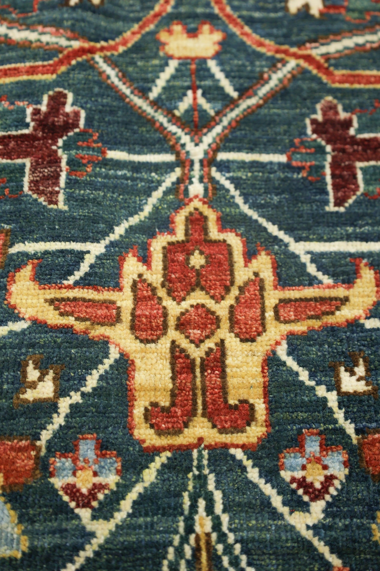 Arabesque Handwoven Tribal Rug, J75343