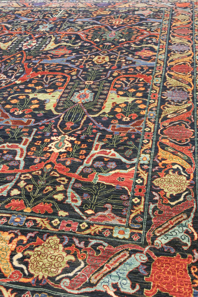 Arabesque Handwoven Tribal Rug, J77016