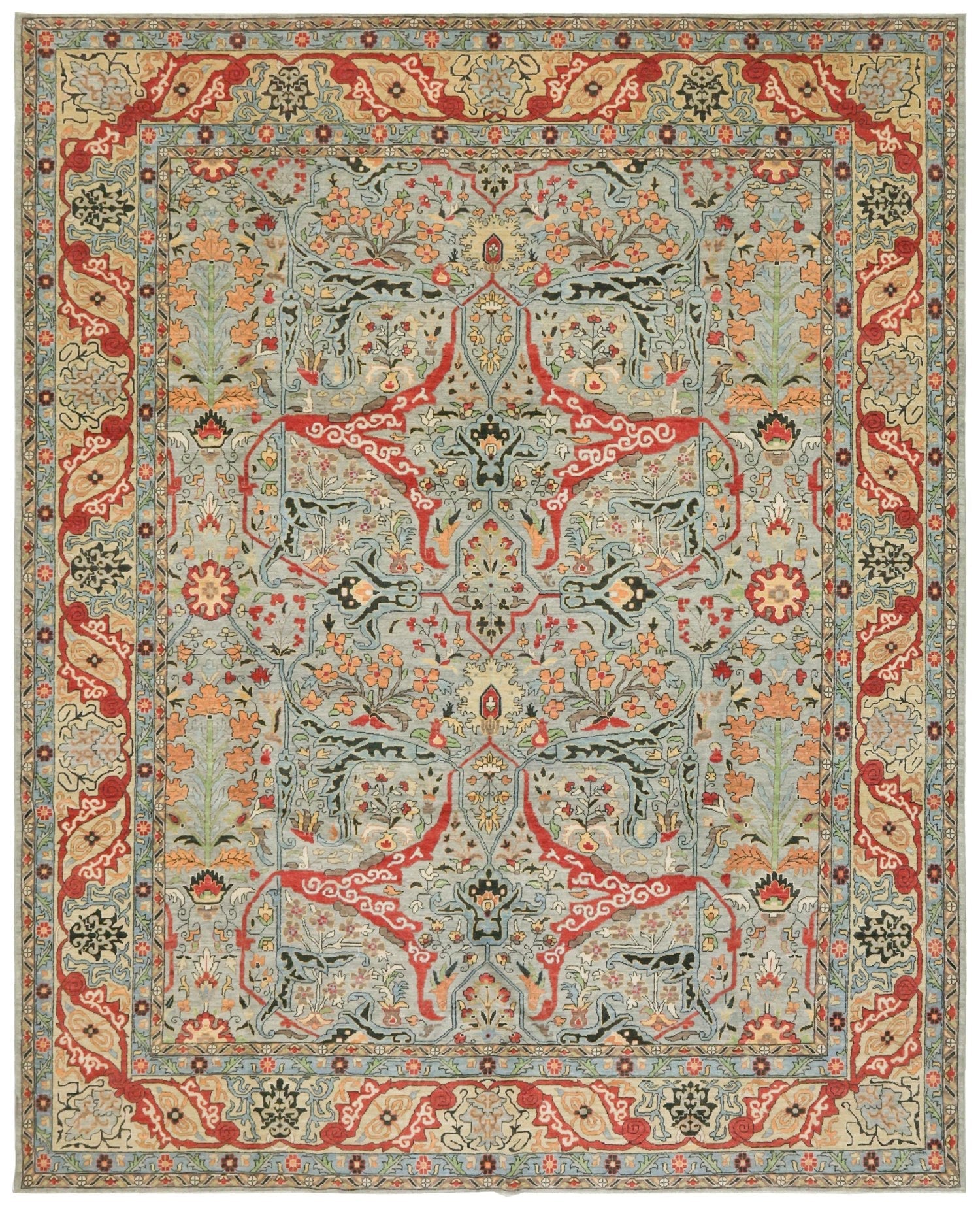 Arabesque Bijar Handwoven Tribal Rug