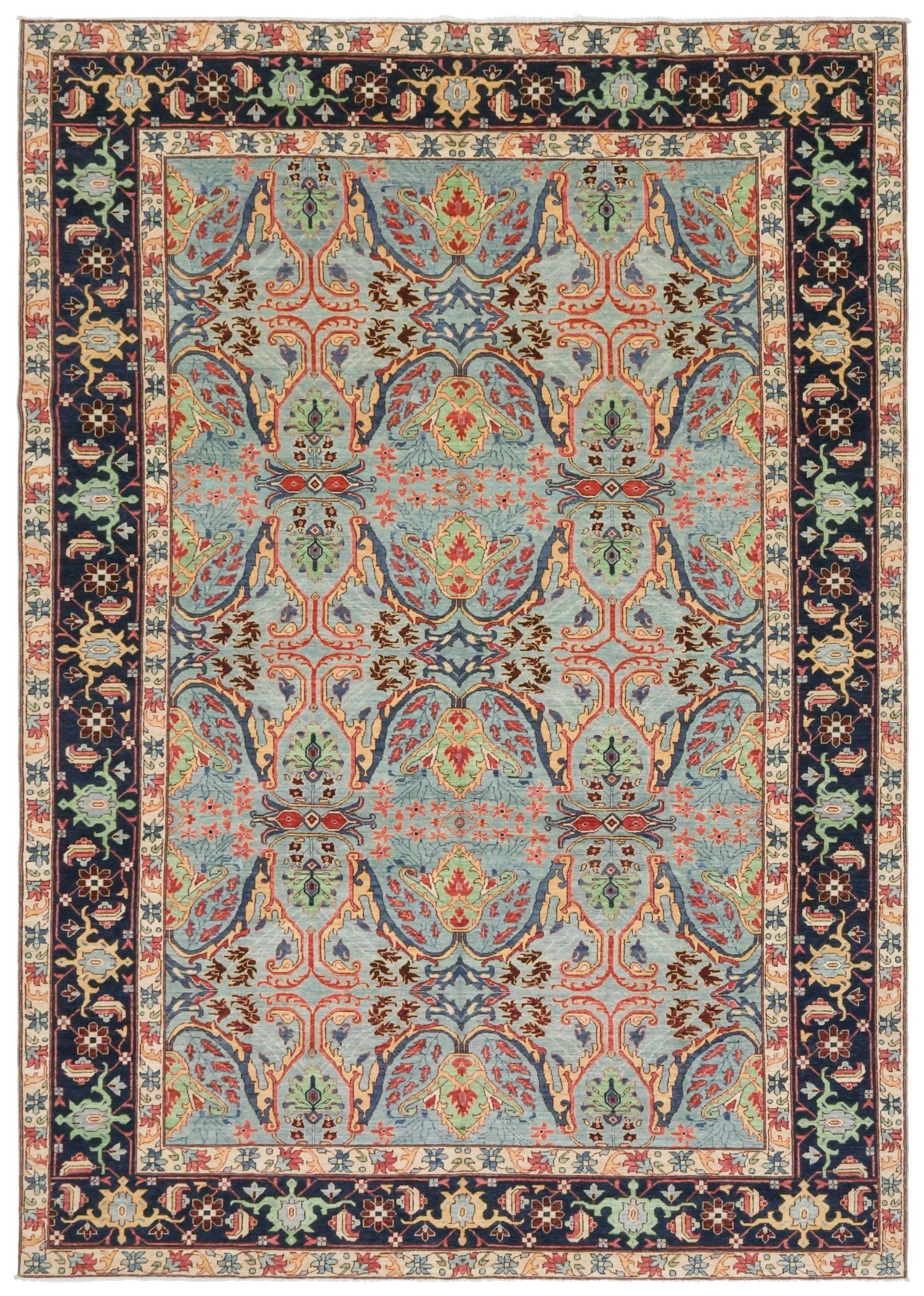 Arabesque Bijar Handwoven Tribal Rug