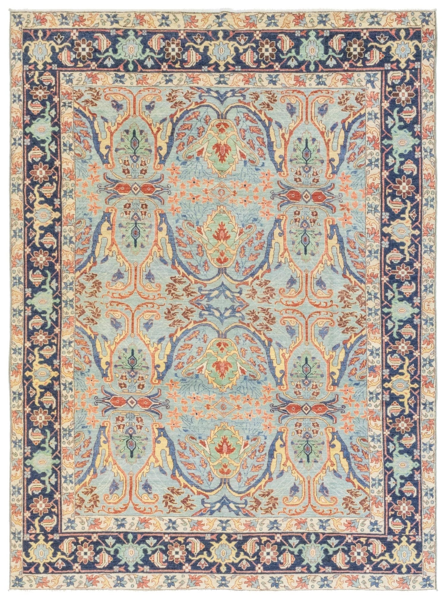 Arabesque Bijar Handwoven Tribal Rug