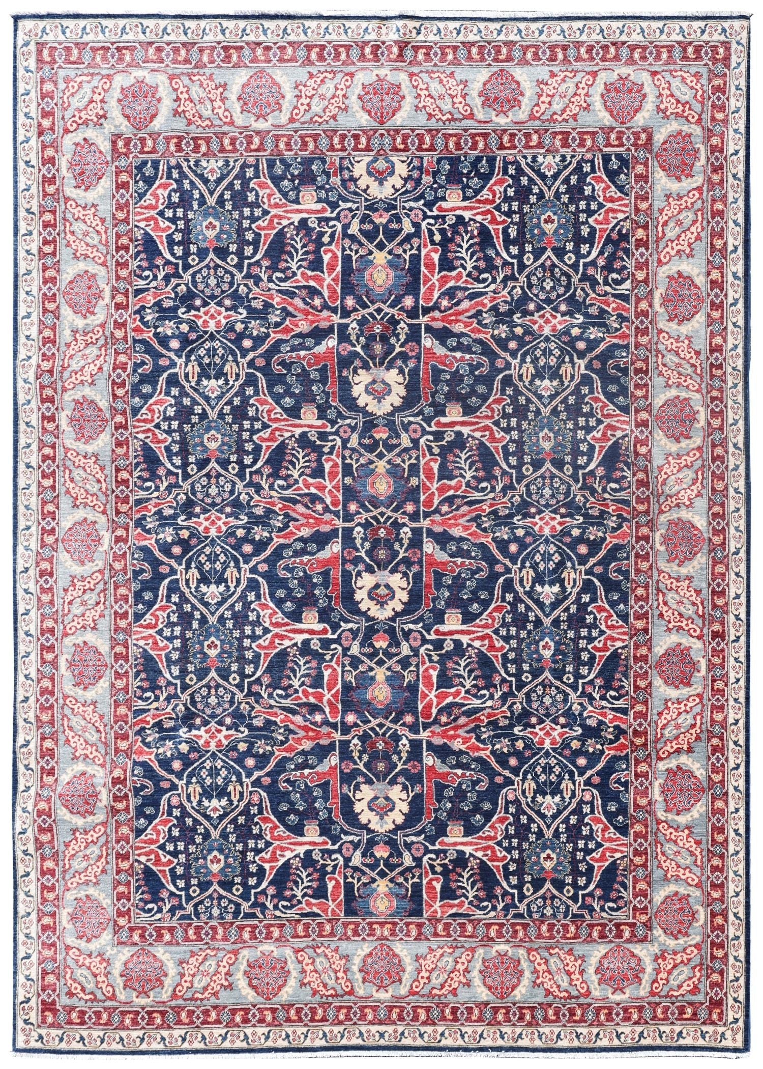 Arabesque Bijar Handwoven Tribal Rug