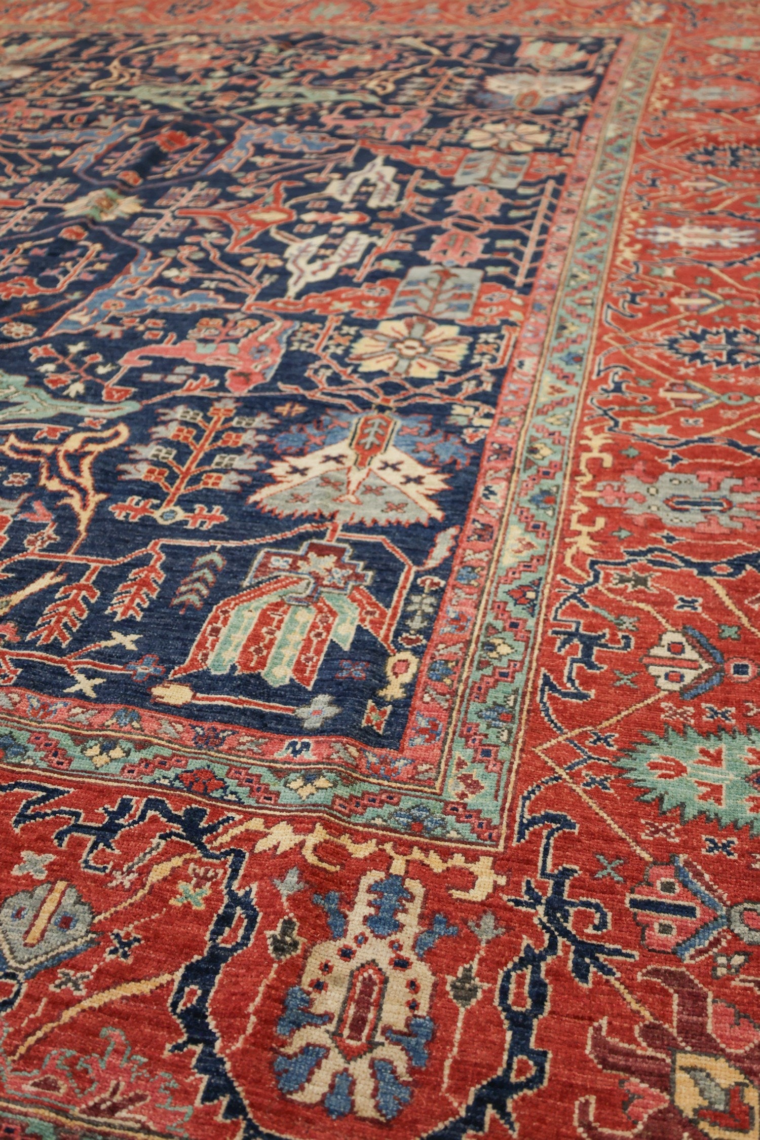 Arabesque Bijar Handwoven Tribal Rug, J74915