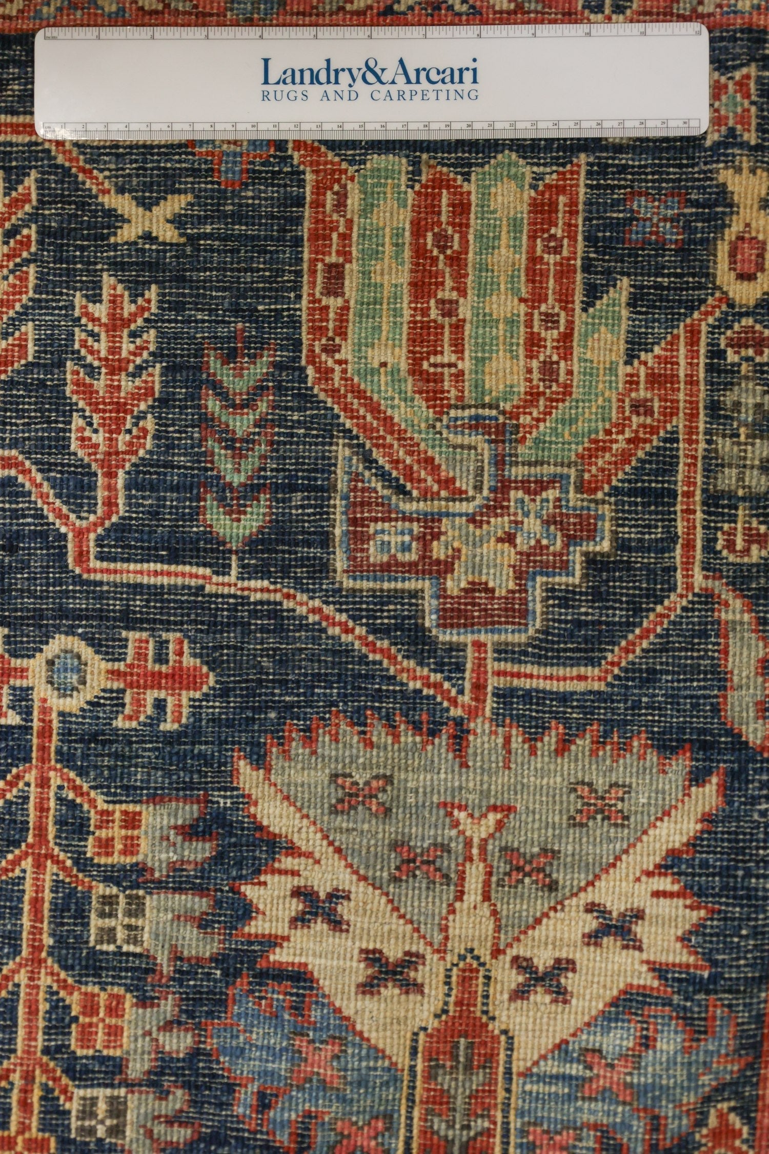 Arabesque Bijar Handwoven Tribal Rug, J74915