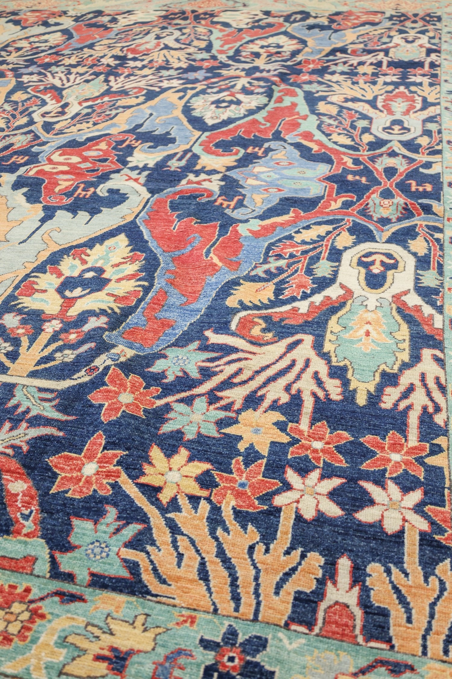 Arabesque Bijar Handwoven Tribal Rug, J74933