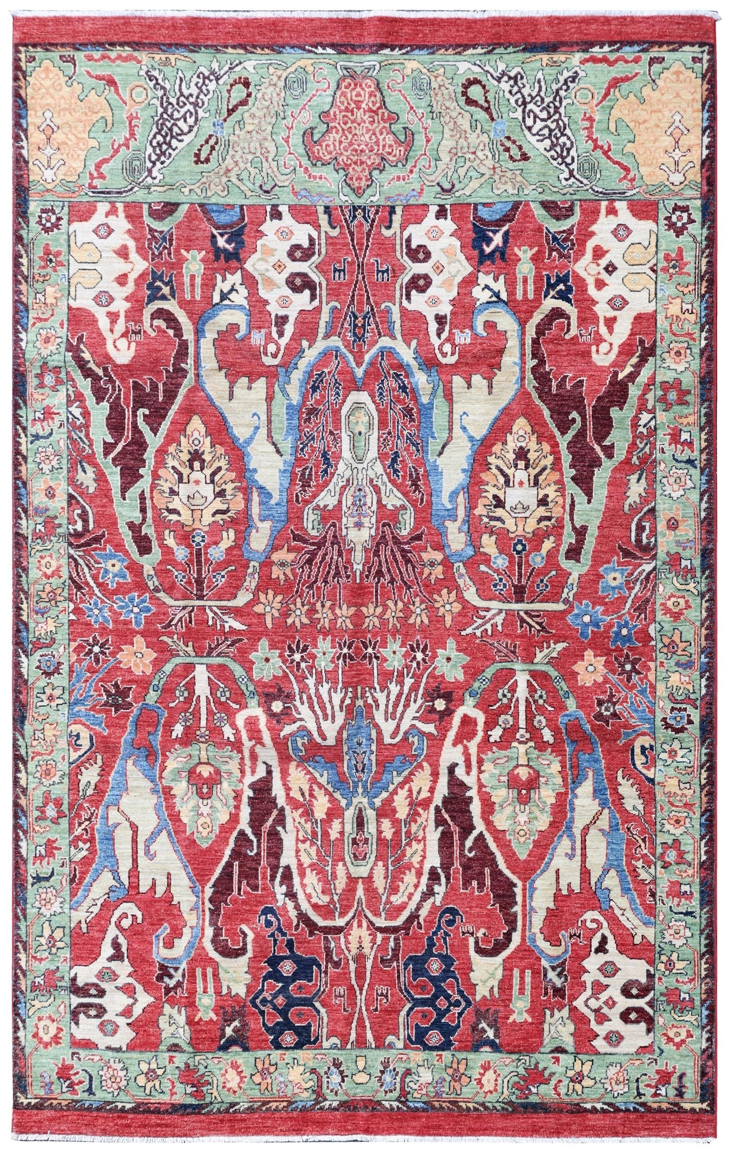 Arabesque Bijar Handwoven Tribal Rug