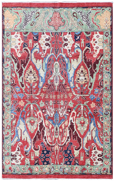 Arabesque Bijar Handwoven Tribal Rug