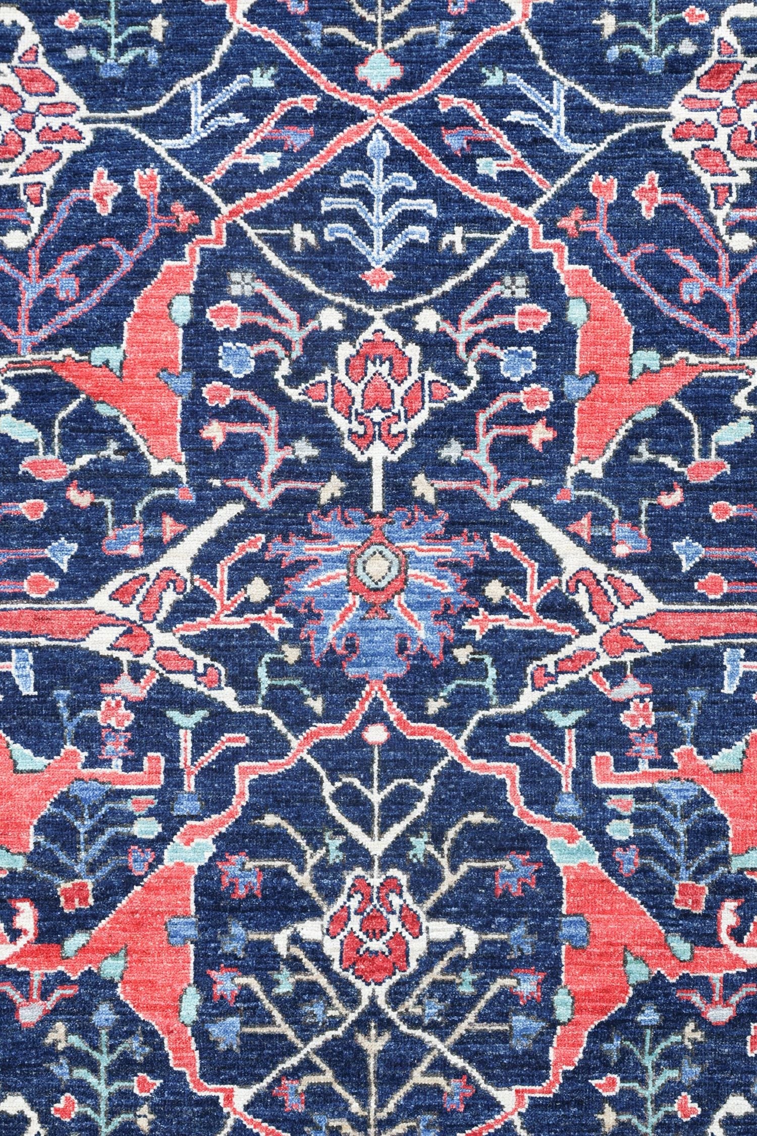 Arabesque Bijar Handwoven Tribal Rug, J74981