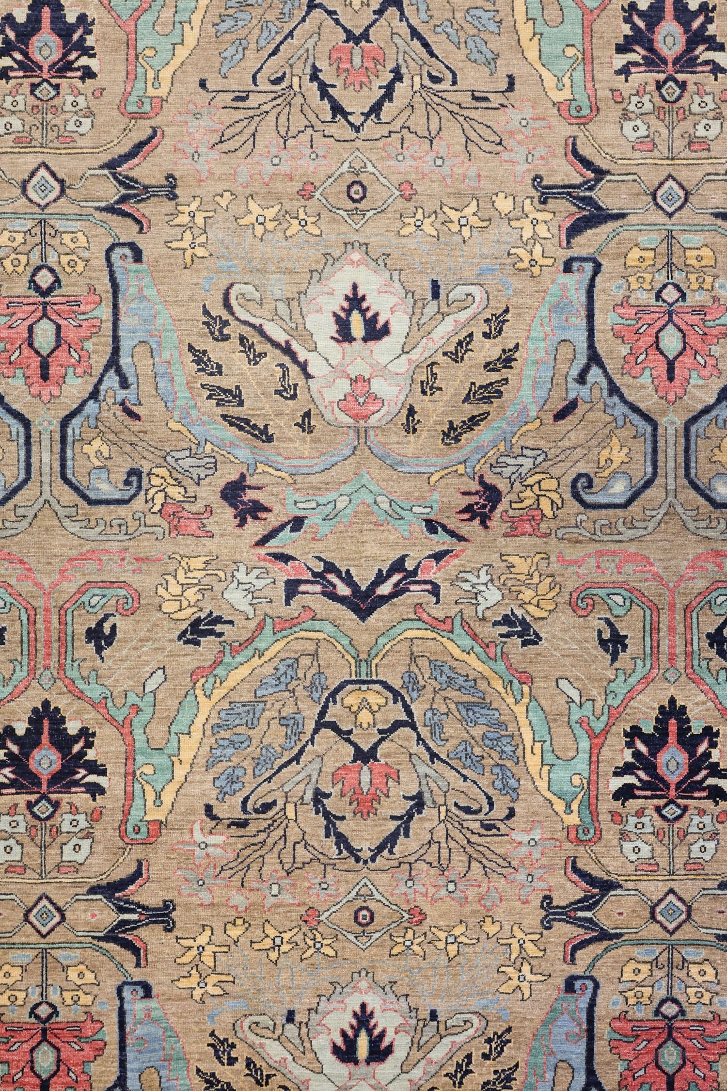 Arabesque Bijar Handwoven Tribal Rug, J75092