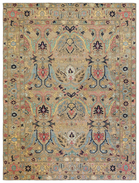 Arabesque Bijar Handwoven Tribal Rug