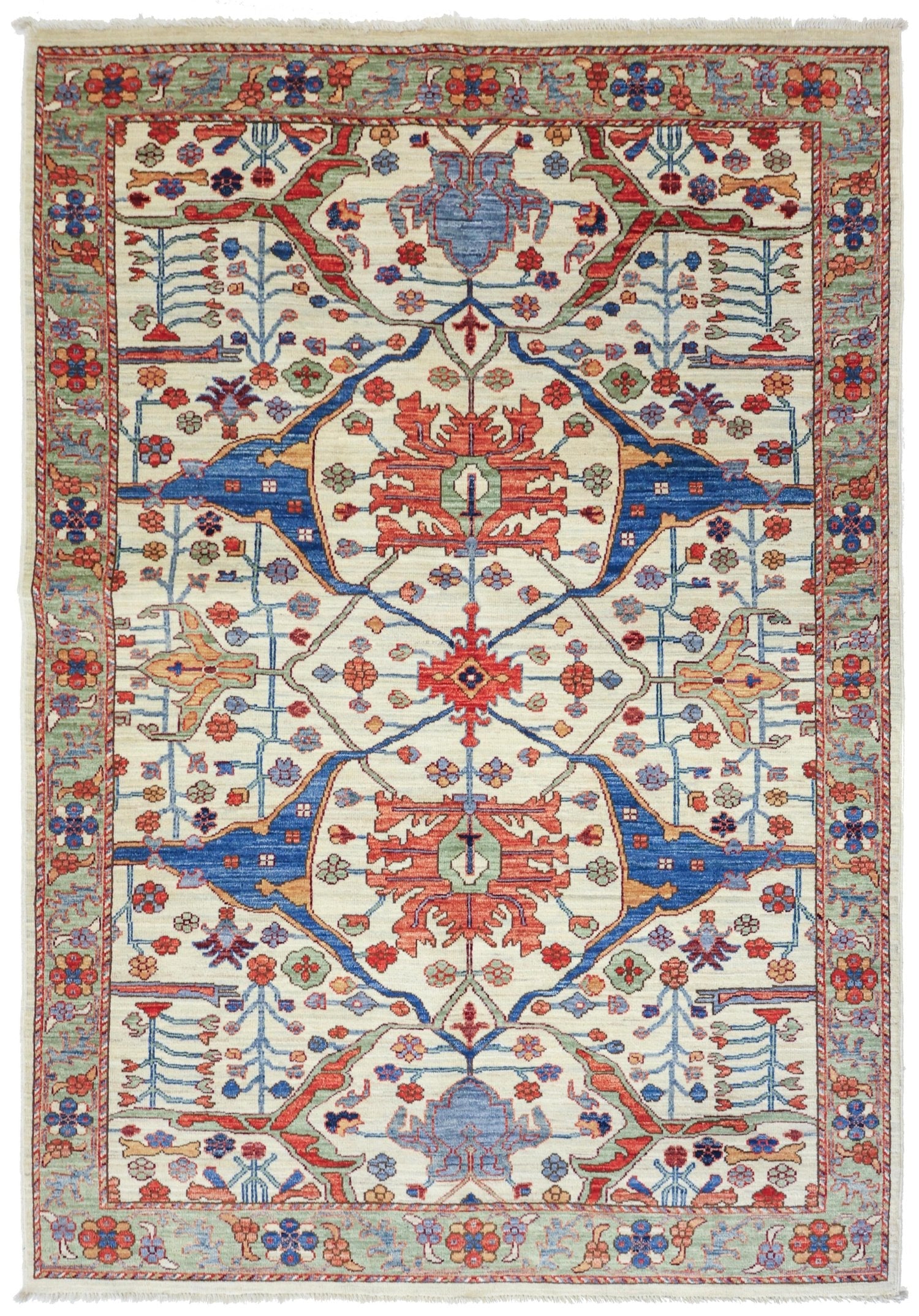 Arabesque Bijar Handwoven Tribal Rug