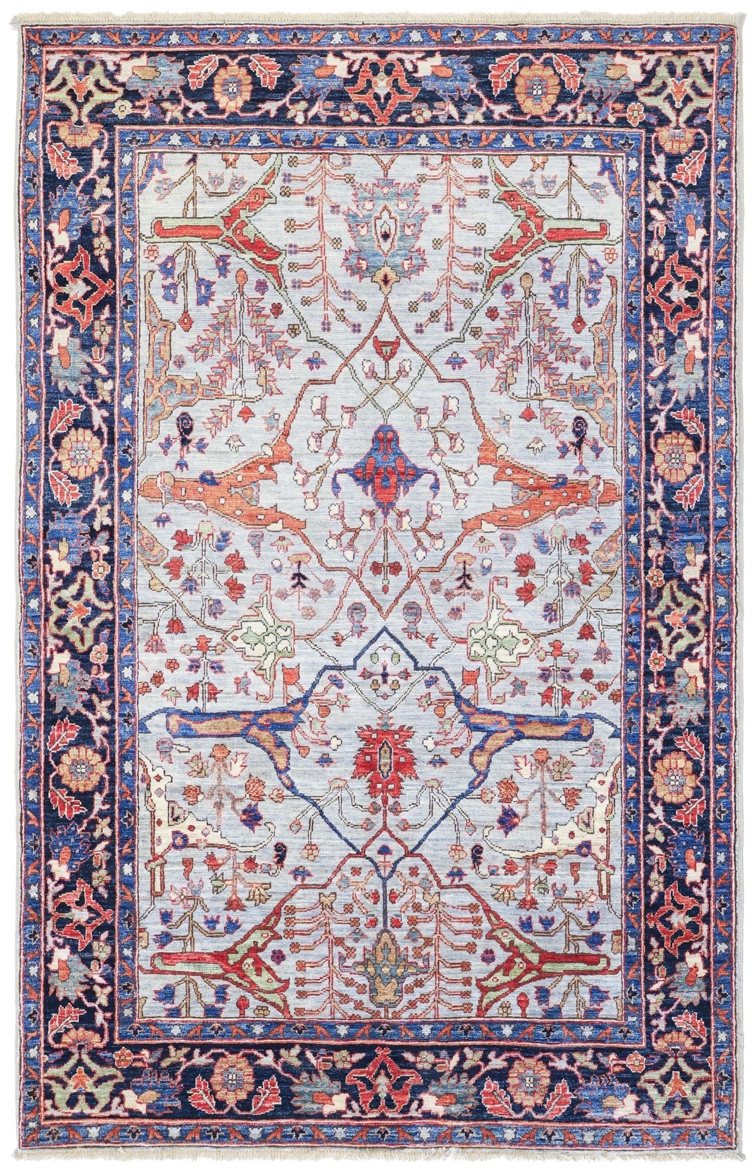 Arabesque Bijar Handwoven Tribal Rug