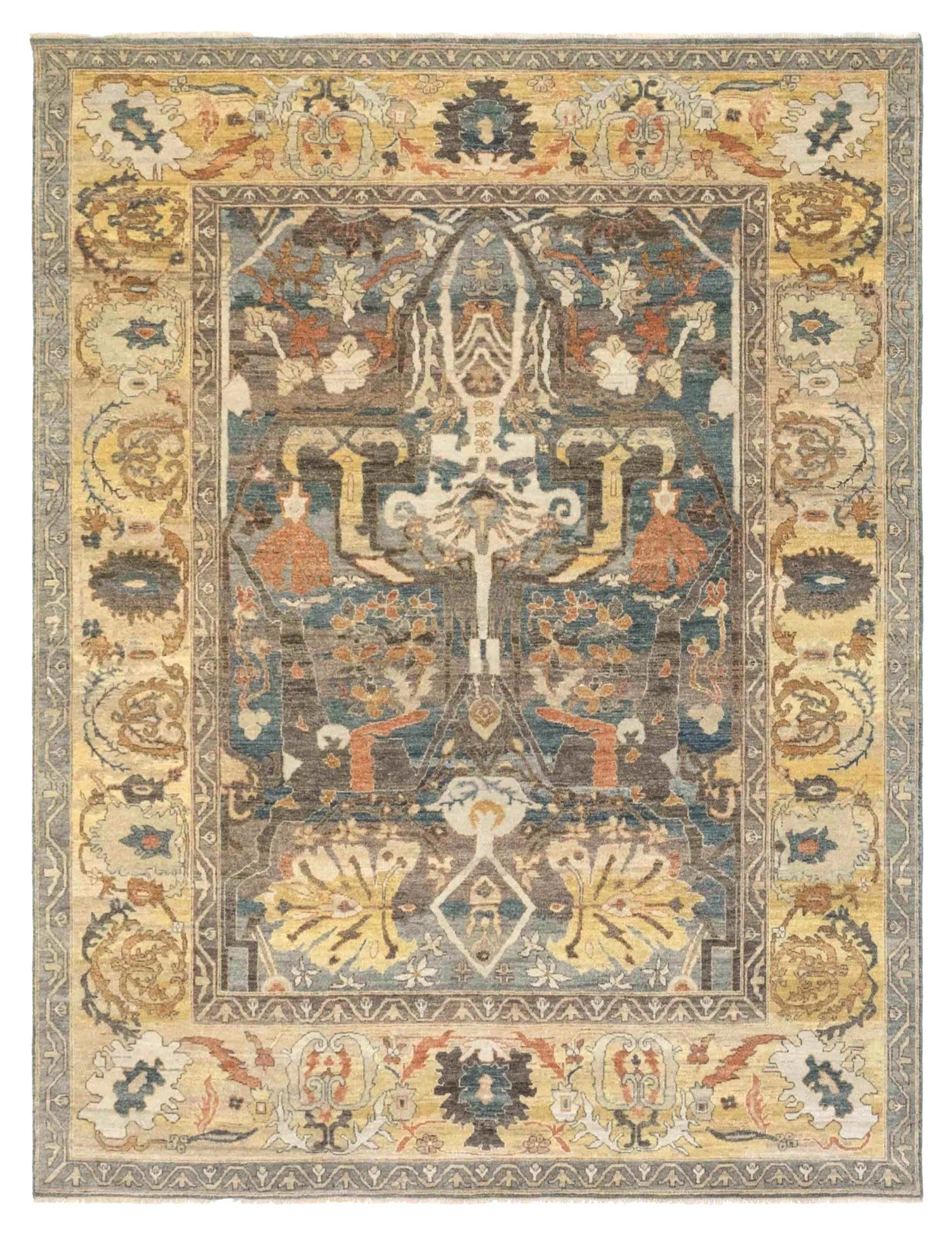 Arabesque Bijar Handwoven Tribal Rug