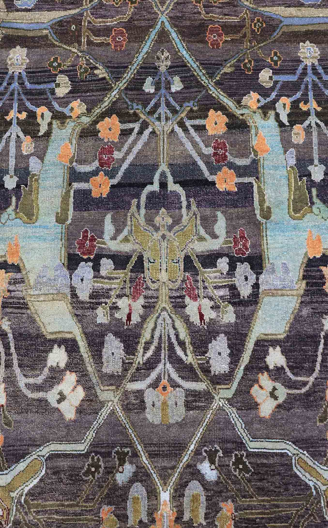 Arabesque Bijar Handwoven Tribal Rug, J77121