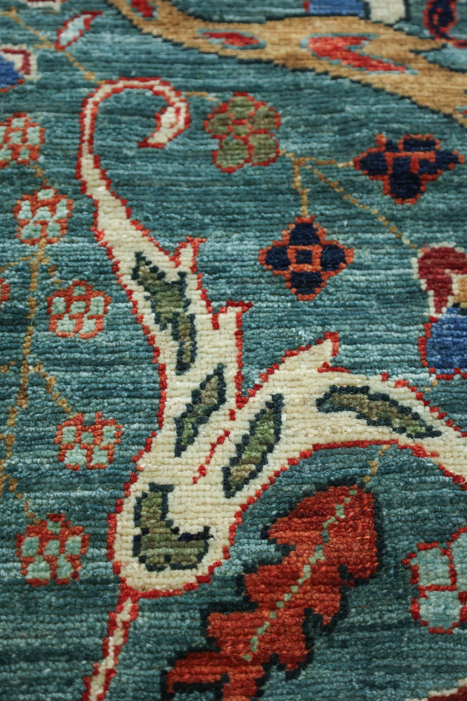 Arabesque Tabriz Handwoven Tribal Rug, J75440