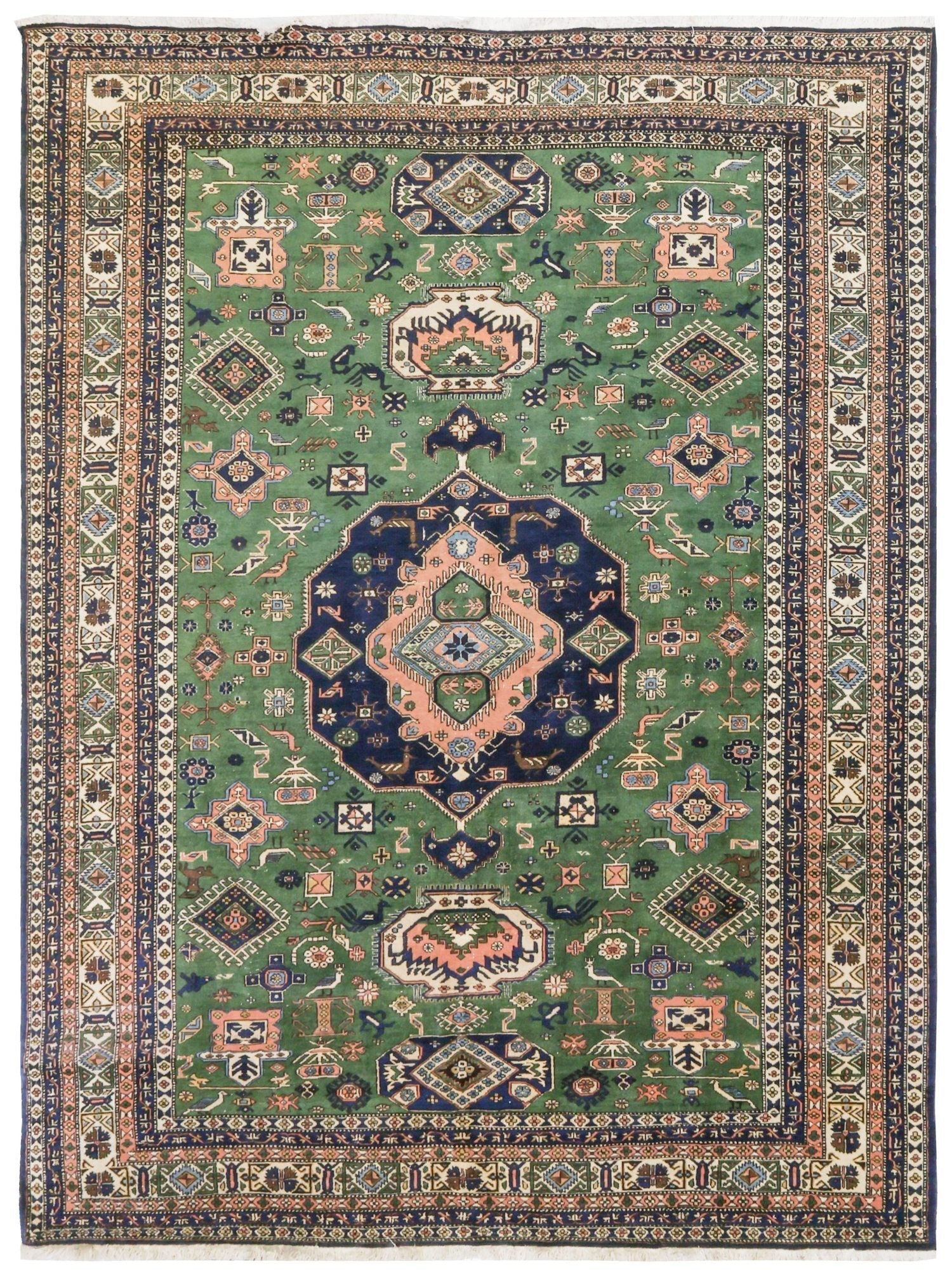 Antique Ardabil Handwoven Tribal Rug