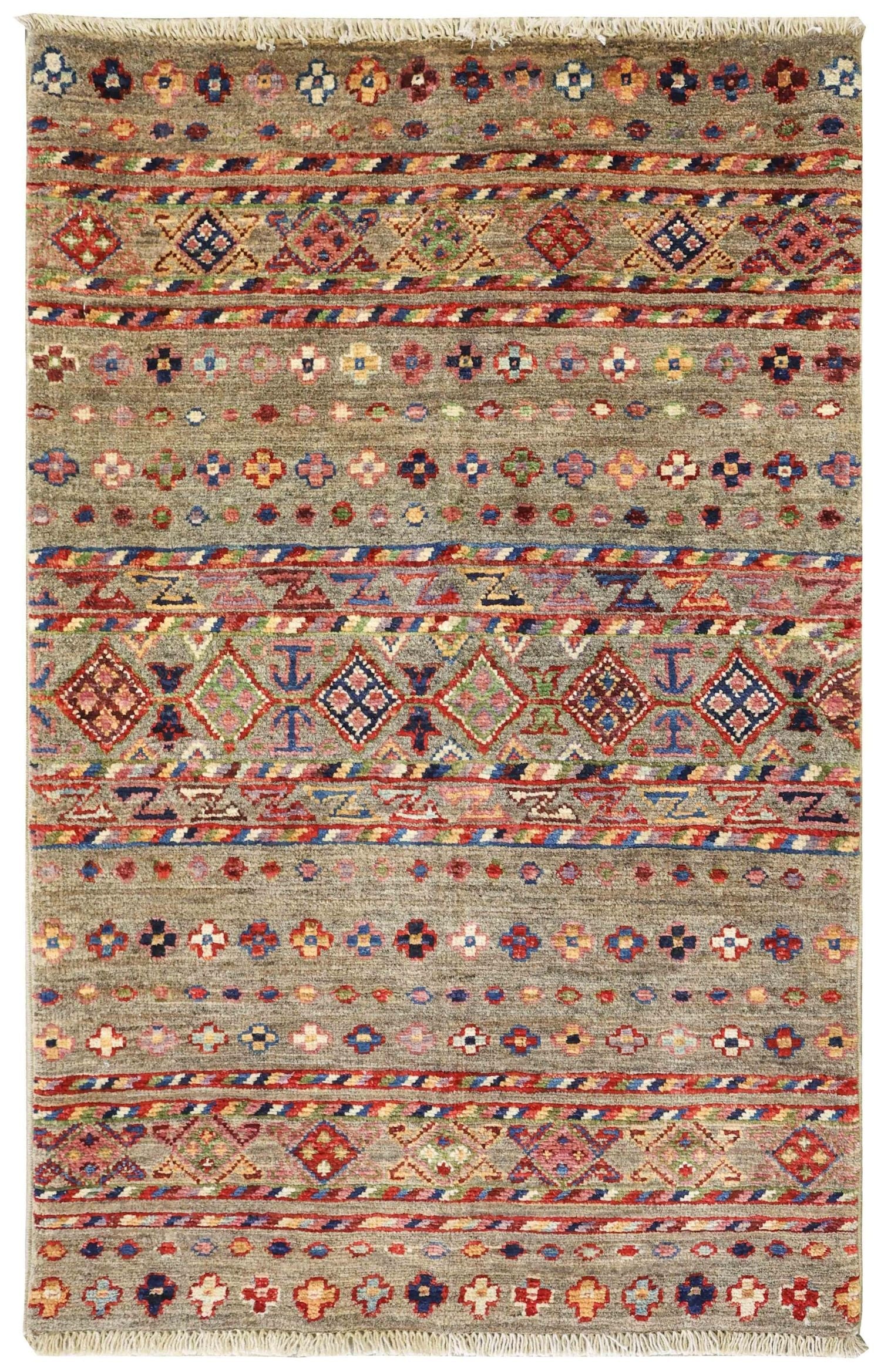 Azeri Handwoven Tribal Rug