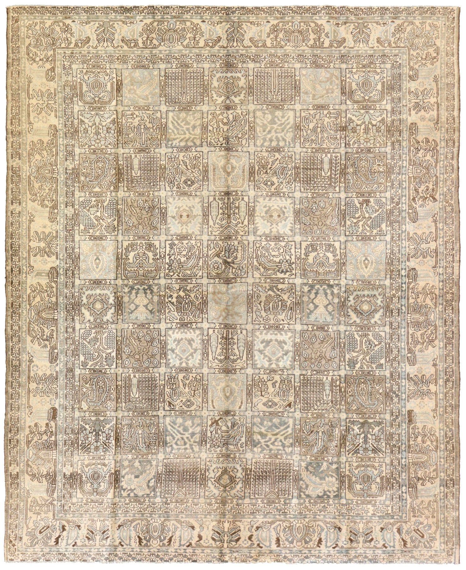 Vintage Bakhtiari Handwoven Tribal Rug