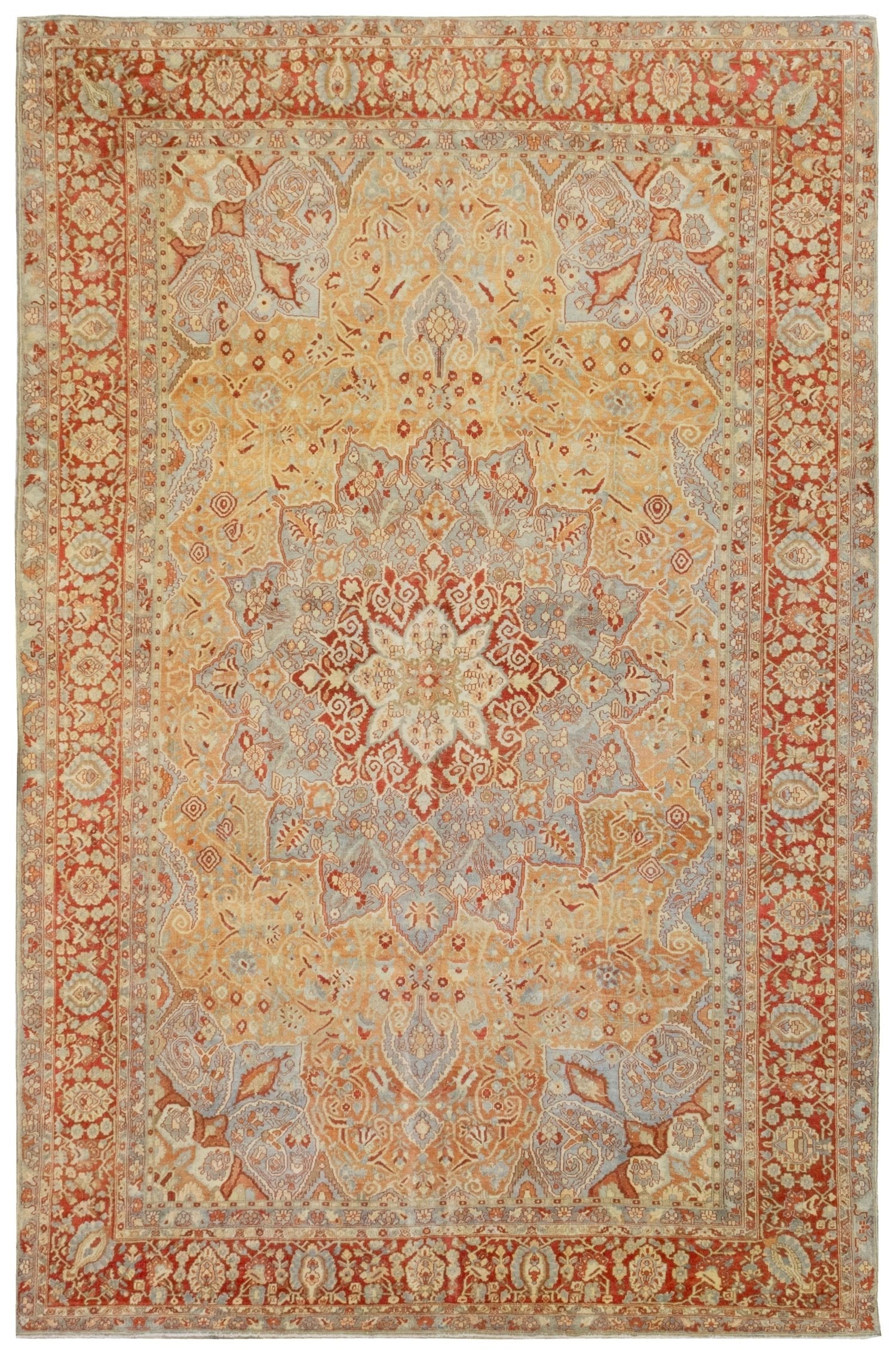 Vintage Bakhtiari Handwoven Tribal Rug