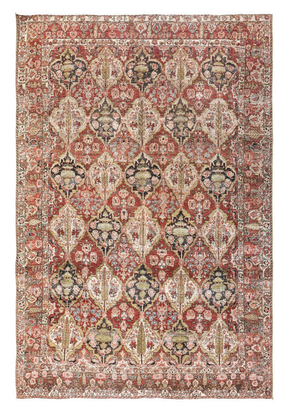 Vintage Bakhtiari Handwoven Tribal Rug