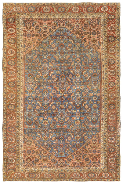 Antique Bakshaish Handwoven Tribal Rug