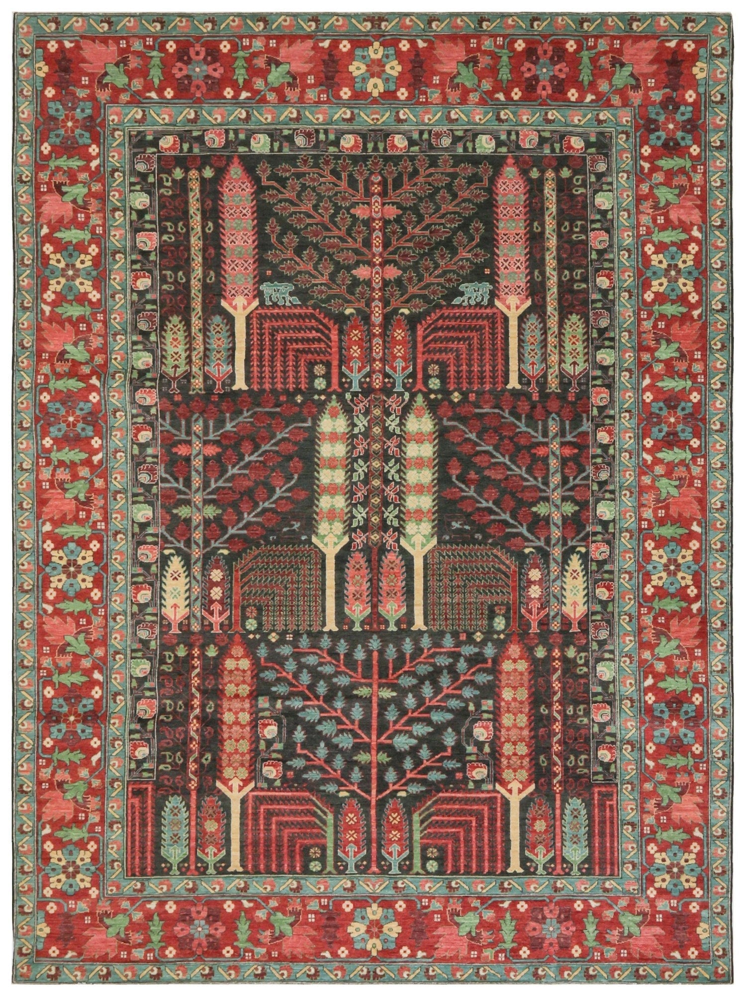 Bakshaish Willow Handwoven Tribal Rug