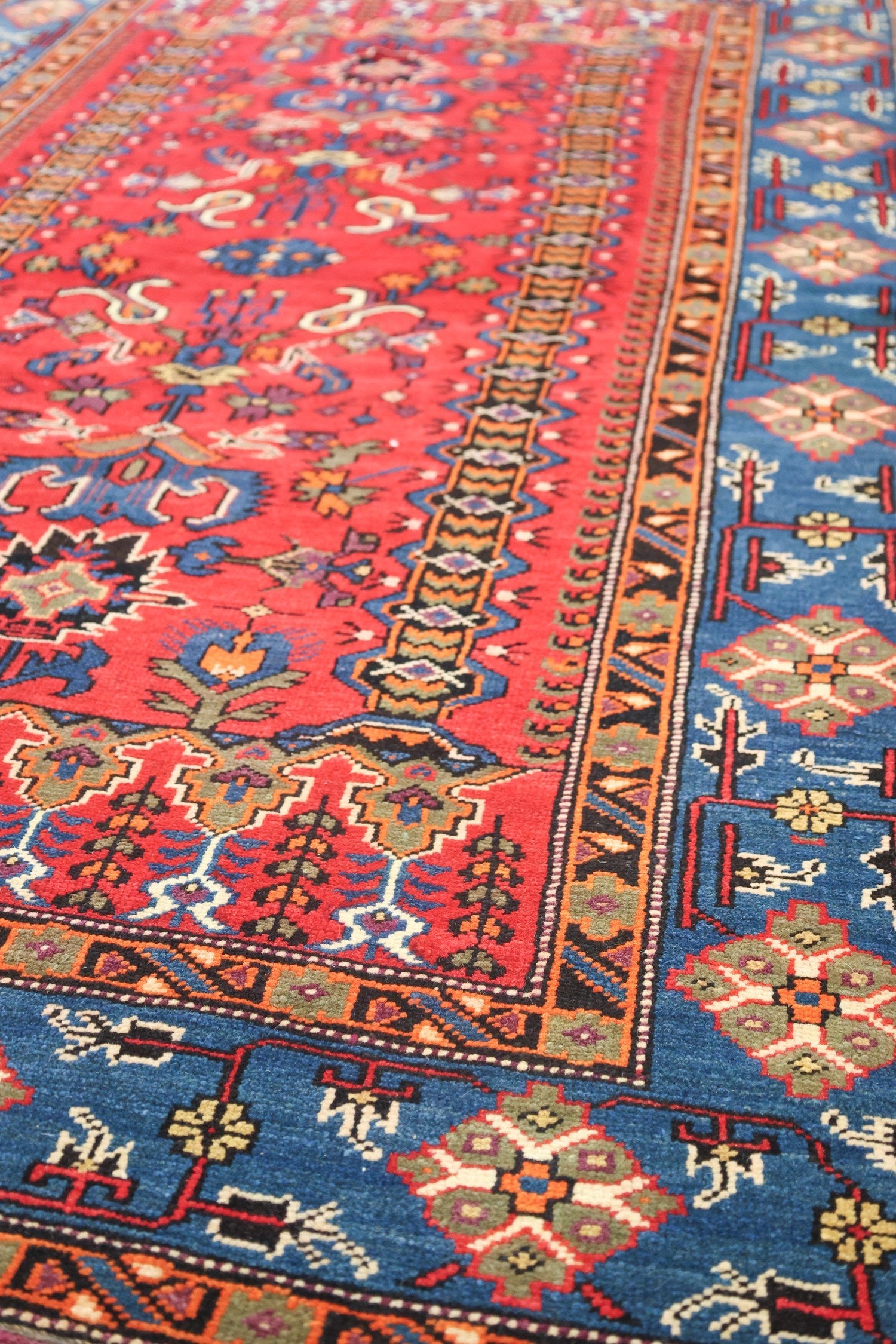 Vintage Baku Handwoven Tribal Rug, J75085