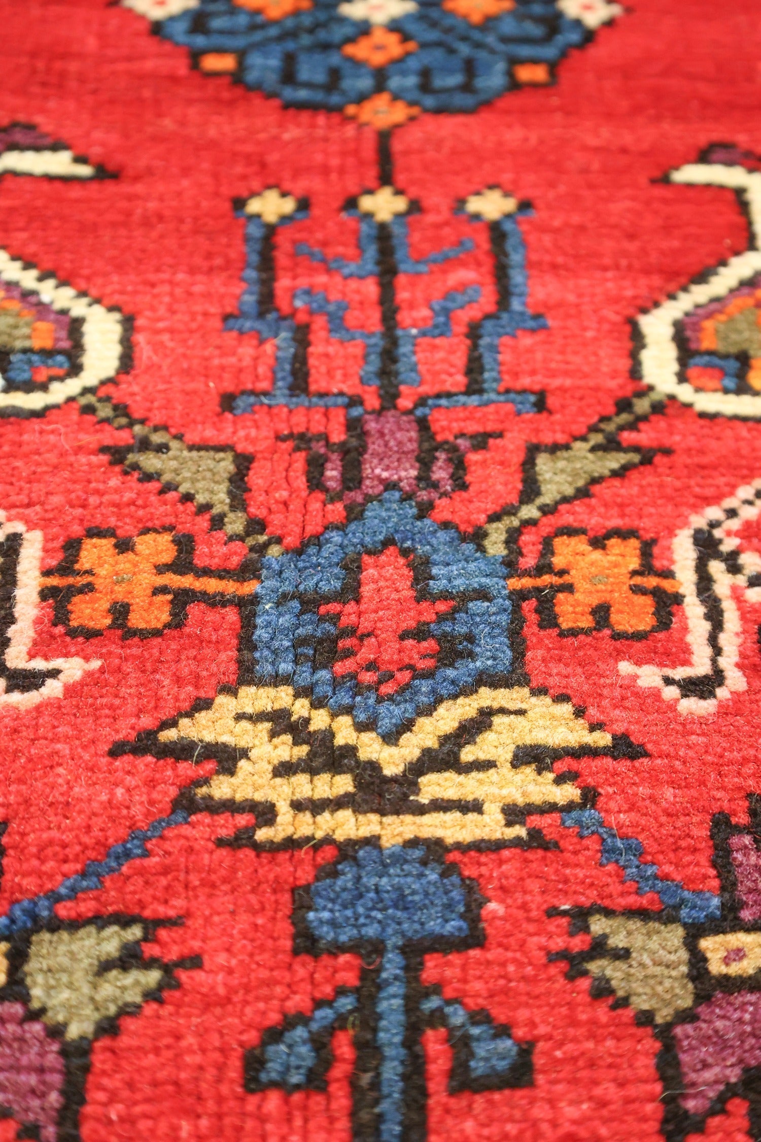 Vintage Baku Handwoven Tribal Rug, J75085