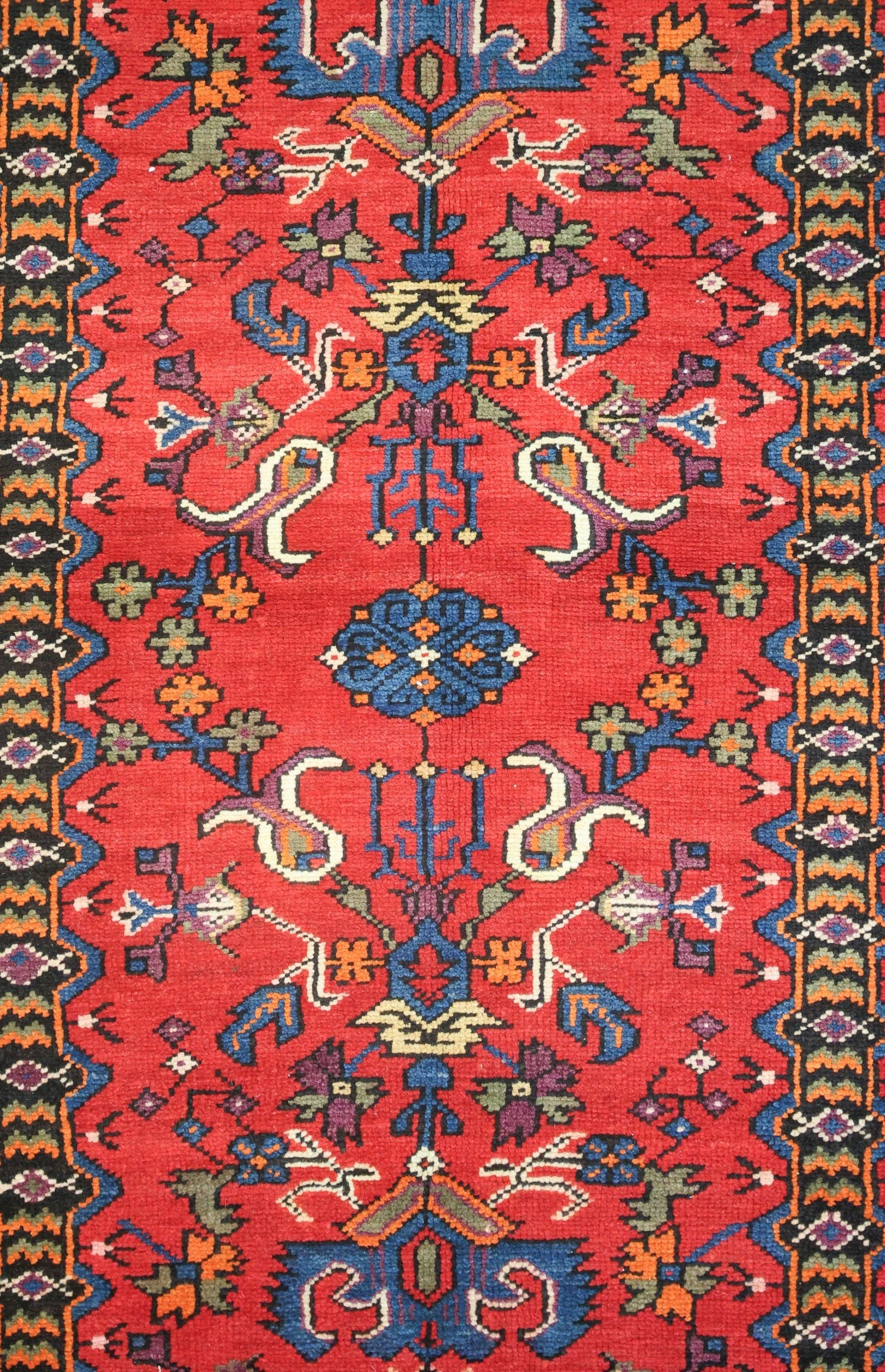 Vintage Baku Handwoven Tribal Rug, J75085