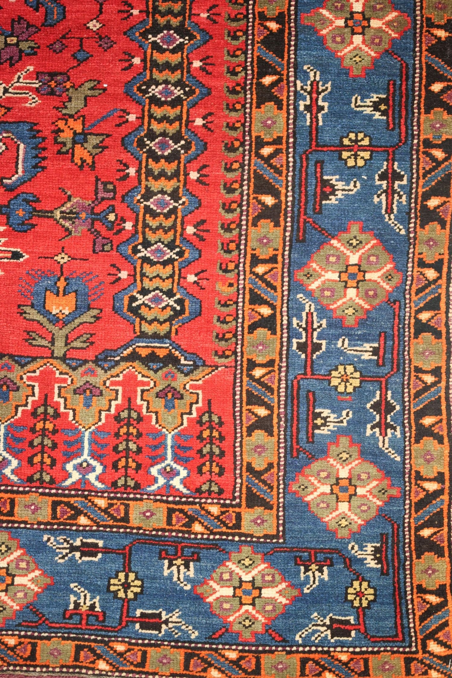 Vintage Baku Handwoven Tribal Rug, J75085