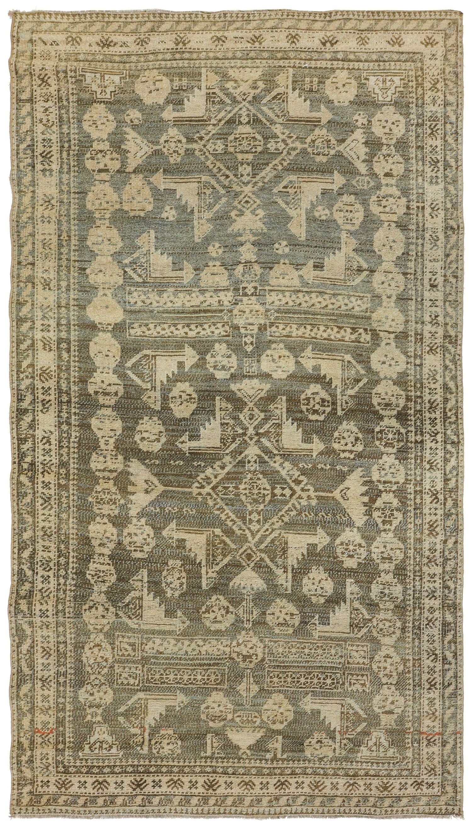 Vintage Baluchi Handwoven Tribal Rug