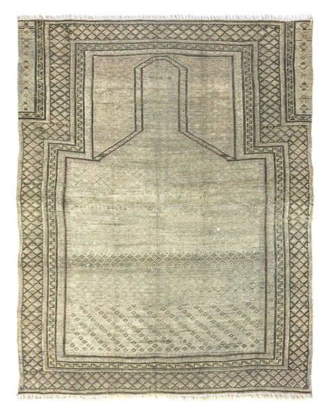 Vintage Baluchi Prayer Handwoven Tribal Rug