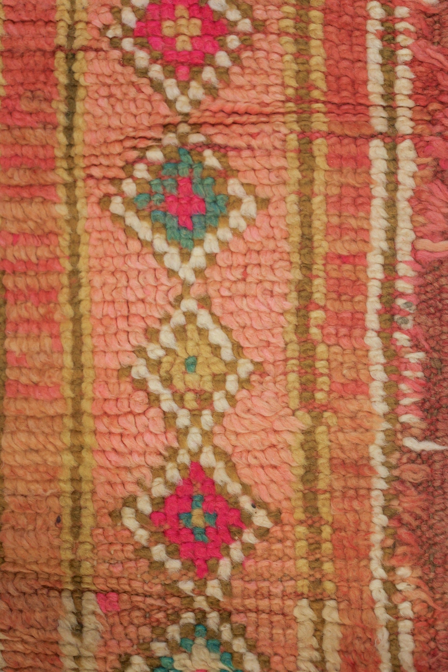 Vintage Berber Handwoven Tribal Rug, J74067