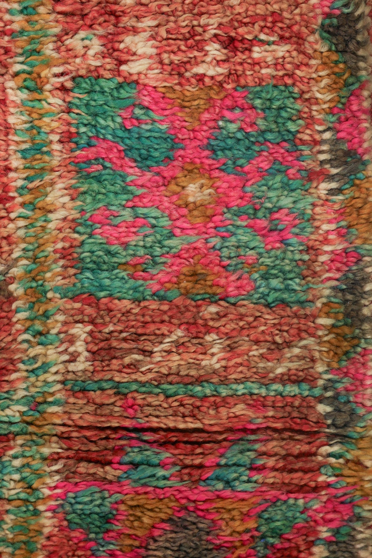 Vintage Berber Handwoven Tribal Rug, J74106