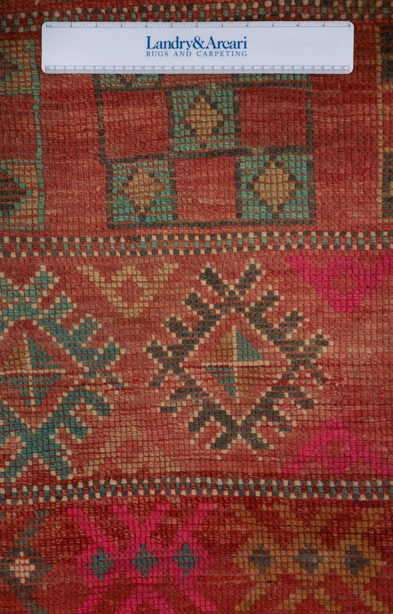 Vintage Berber Handwoven Tribal Rug, J74106