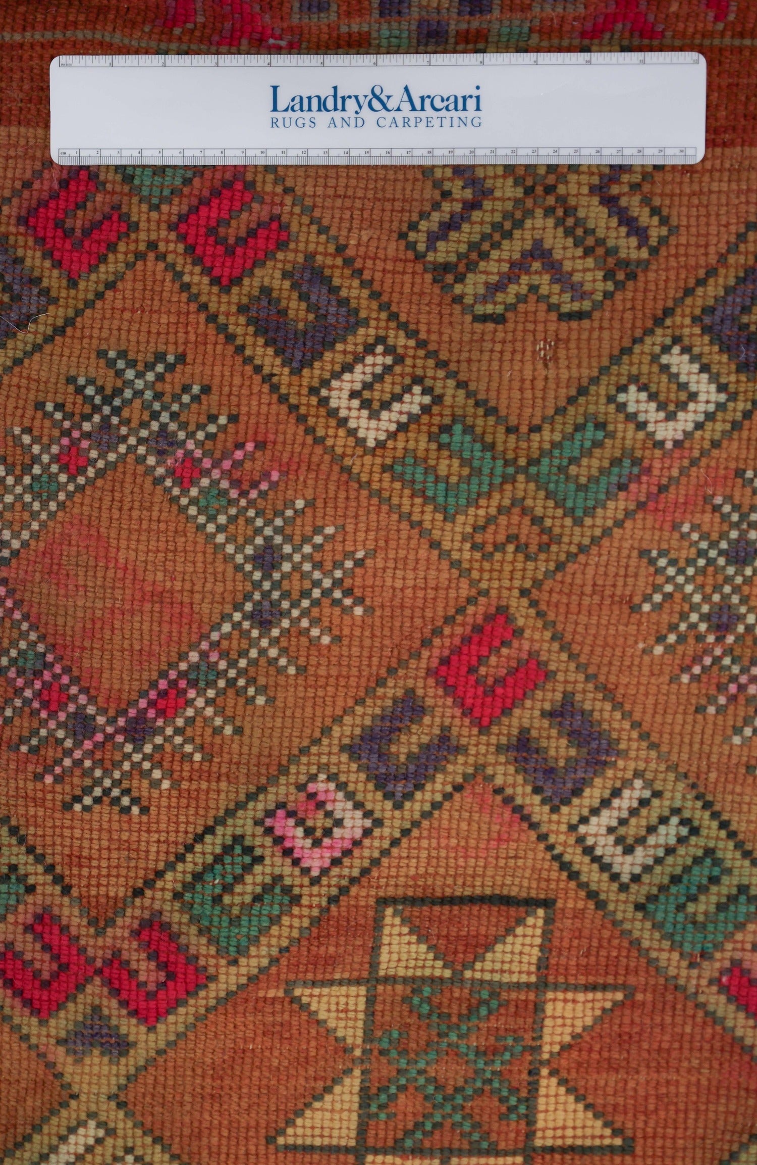 Vintage Berber Handwoven Tribal Rug, J74108