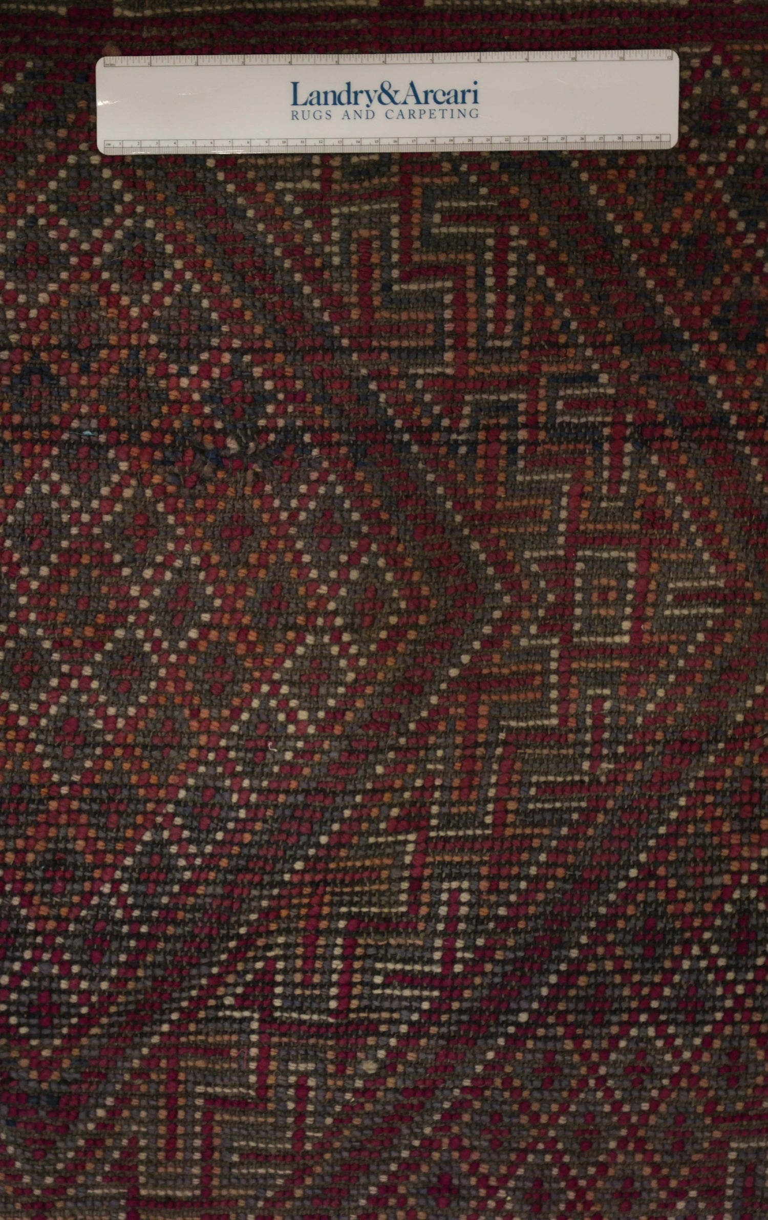 Vintage Berber Handwoven Tribal Rug, J74113