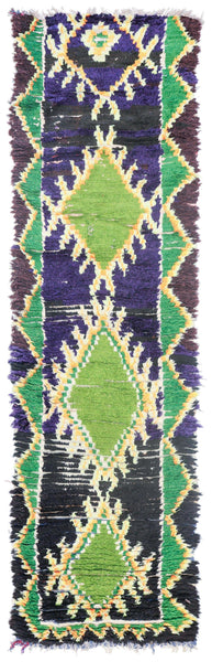 Vintage Berber Handwoven Tribal Rug