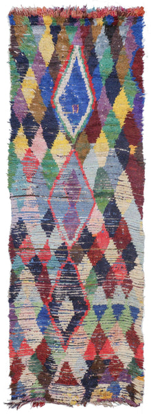 Vintage Berber Handwoven Tribal Rug