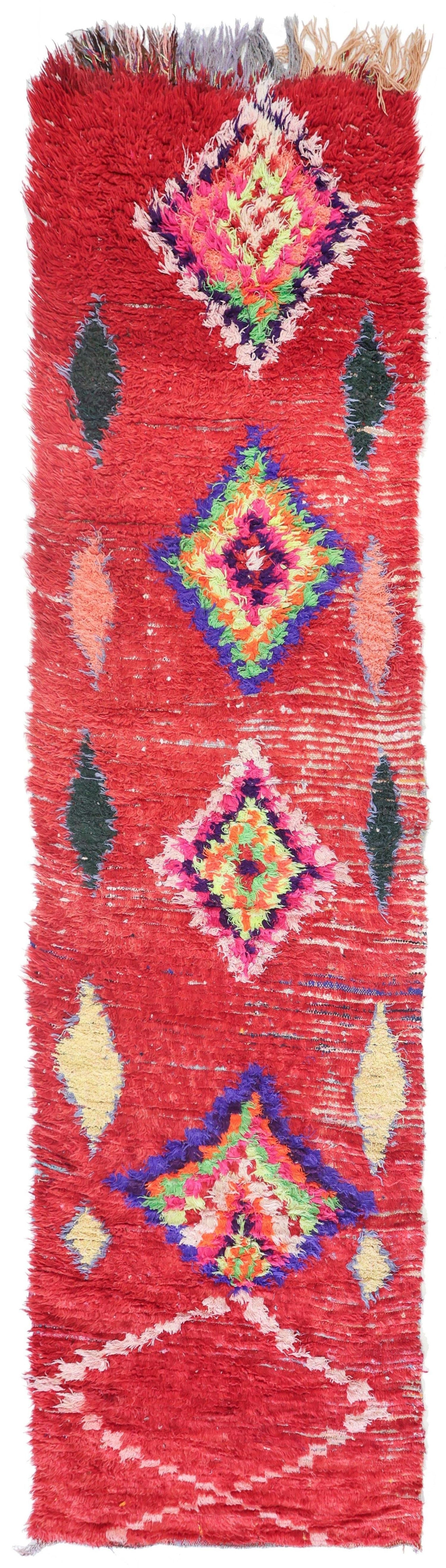 Vintage Berber Handwoven Tribal Rug