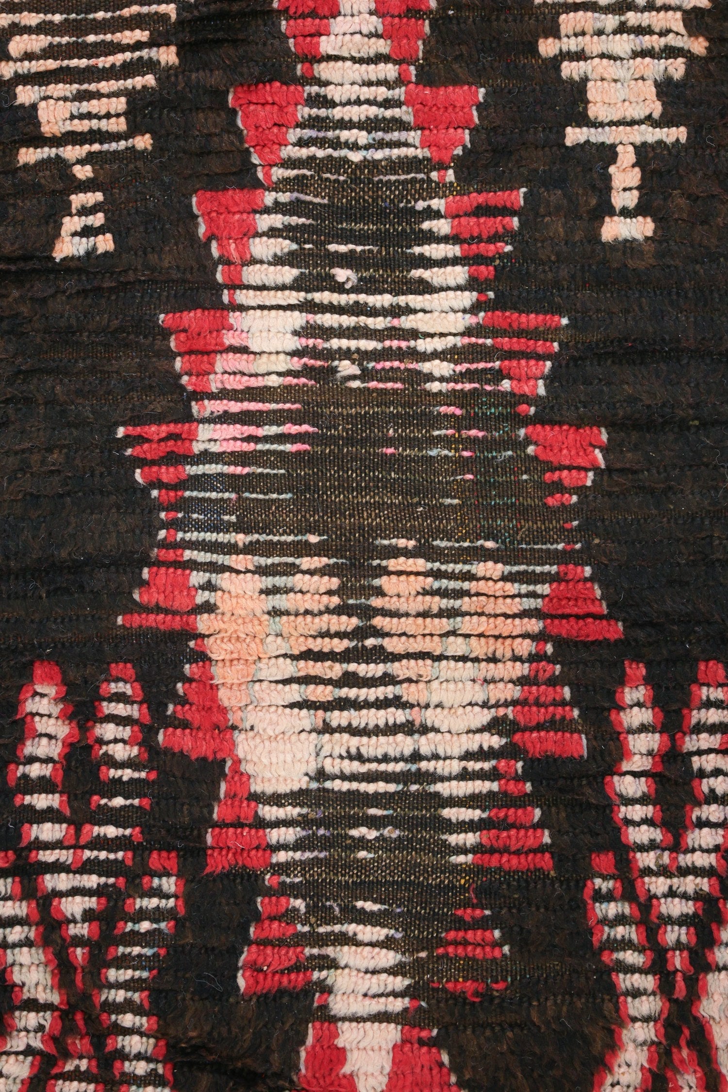 Vintage Berber Handwoven Tribal Rug, J74124