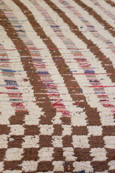 Vintage Berber Handwoven Tribal Rug, J74131