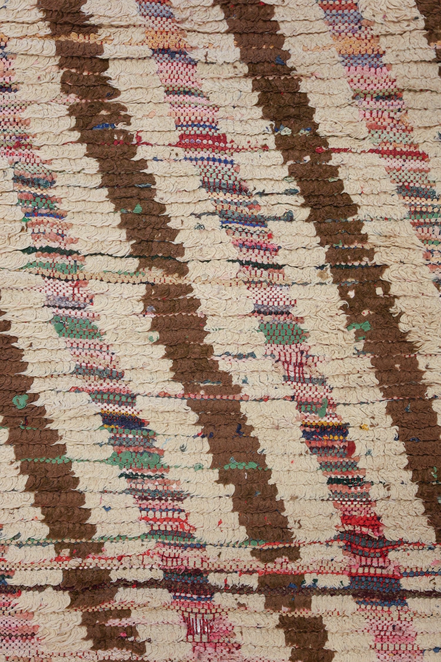 Vintage Berber Handwoven Tribal Rug, J74131