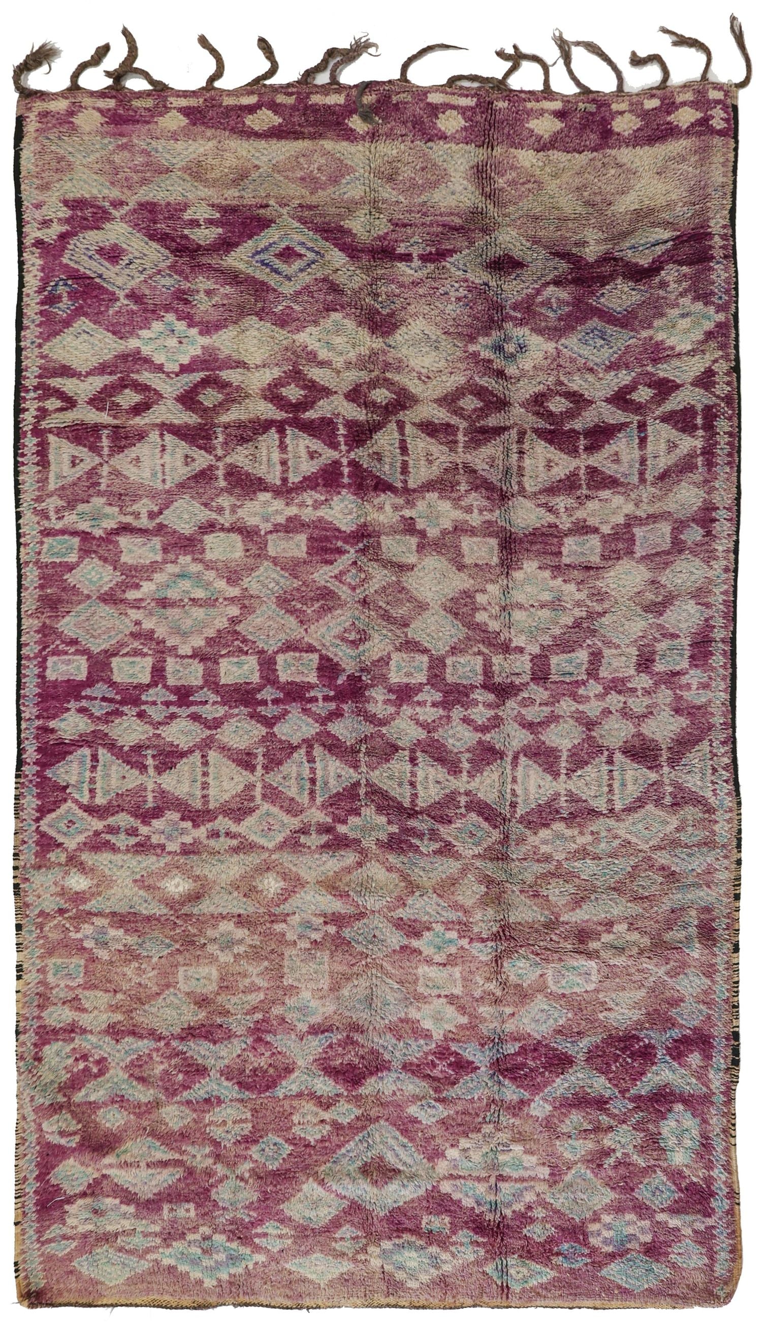 Vintage Berber Handwoven Tribal Rug