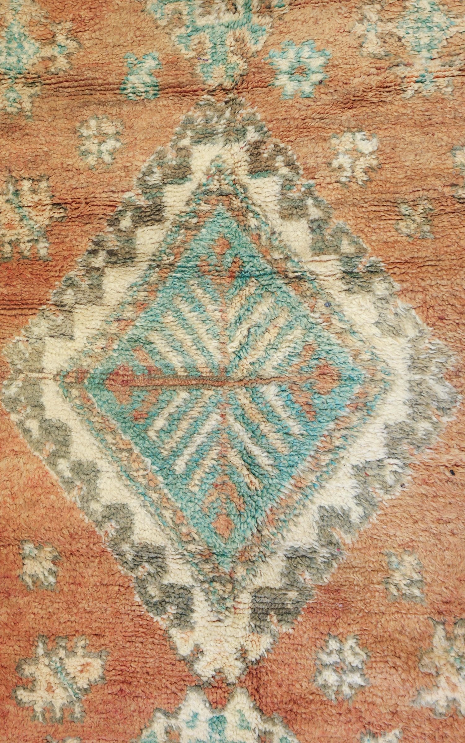 Vintage Berber Handwoven Tribal Rug, J74087