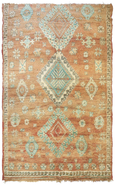 Vintage Berber Handwoven Tribal Rug