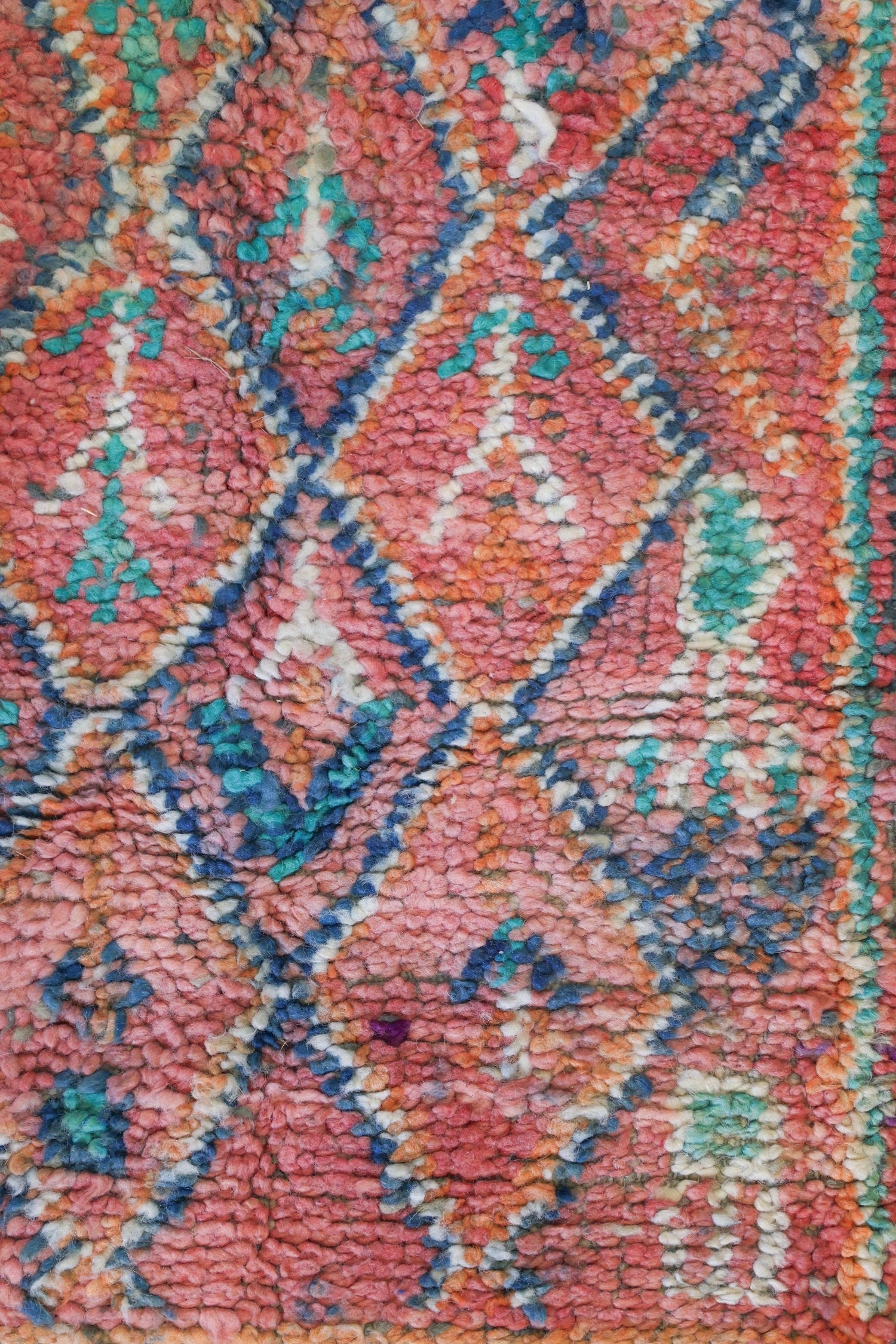 Vintage Berber Handwoven Tribal Rug, J74088