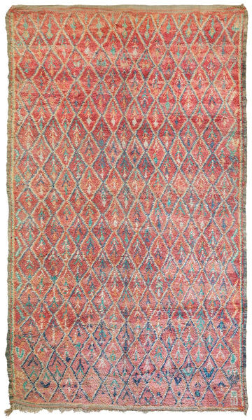 Vintage Berber Handwoven Tribal Rug